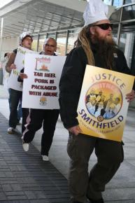 A picket for justice for Smithfield workers