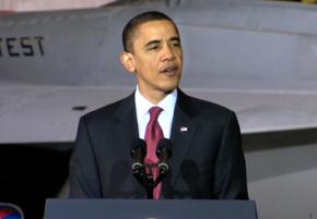 President Obama gives a speech unveiling plans to expand offshore oil drilling