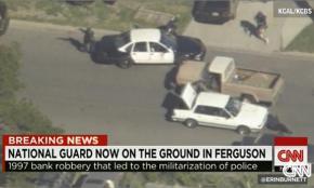 CNN remembered back to a 1997 bank robbery to champion police militarization