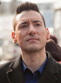 Daniel Daleiden at a protest against Planned Parenthood